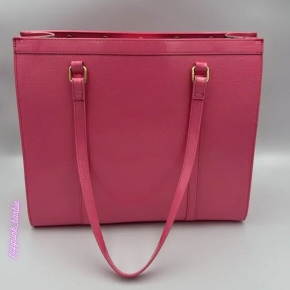Juicy Couture Pink Tote Bag For the‎ Girls Tote Matching Wallet COMPLETE SET NWT - Picture 5 of 12